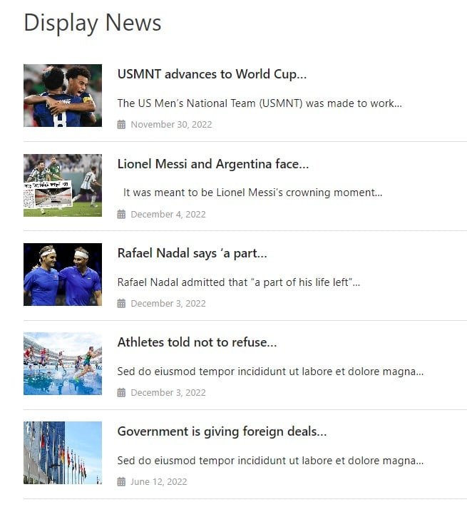 display-news-list-frontend